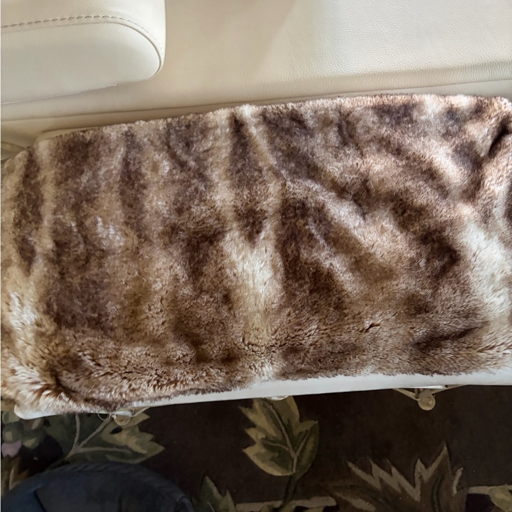 Faux Fur pottery barn lumbar pillow cover
